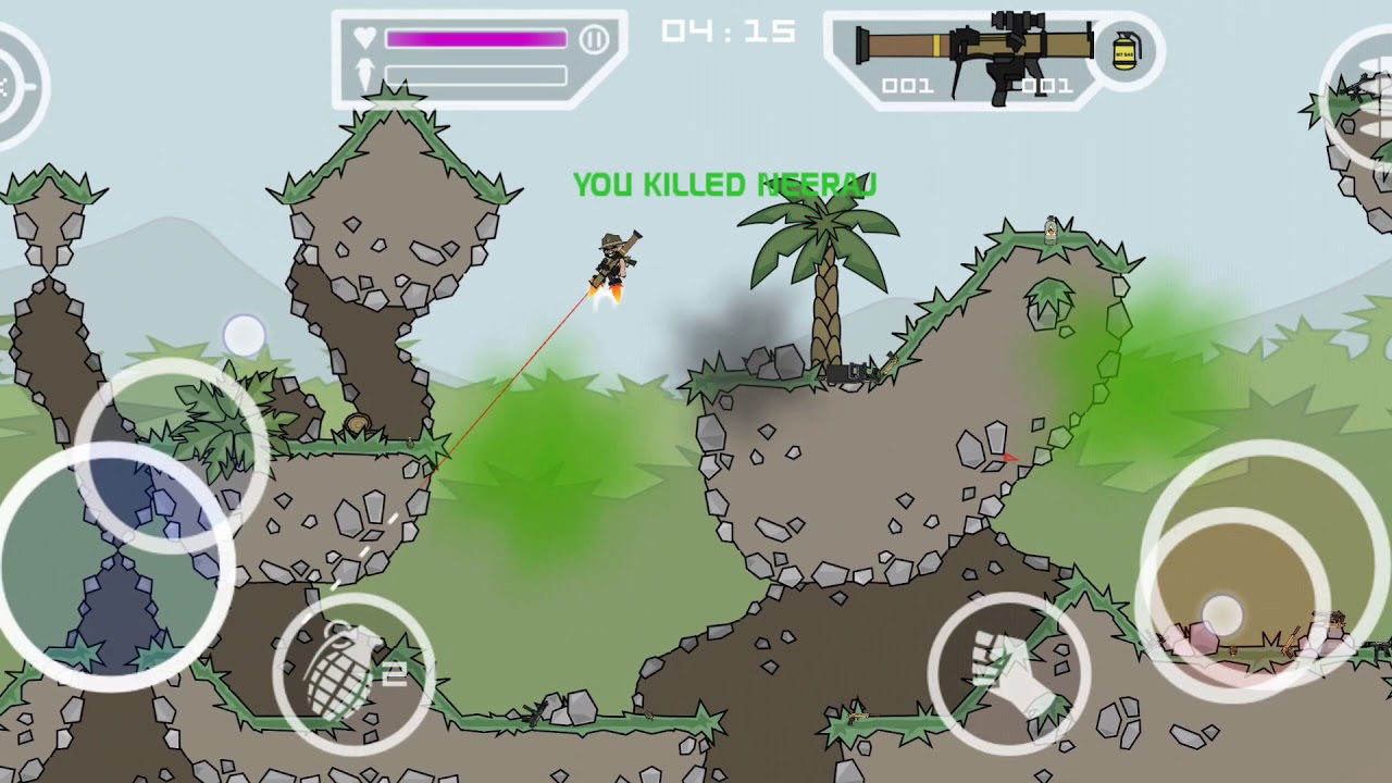 Mini militia best Gameplay 2020 | 24 kills in 7 minutes | Non copyright Gameplay | Outpost |