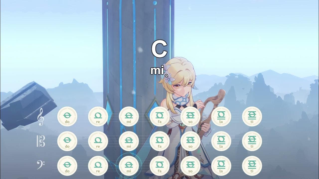 Lumine the Bard plays Genshin Lyre OnceColored Memories