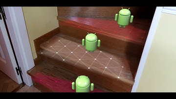 Second ARCore test with Samsung Galaxy S8 (augmented reality) and Unity