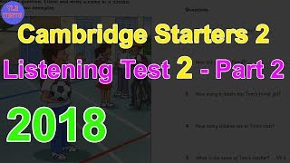 [2018] Cambridge Starters 2 Listening Test 2 Part 2
