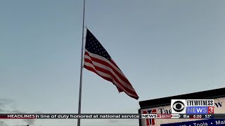 Flags be flown at half staff Saturday in honor of National Peace Officers’ Memorial Service