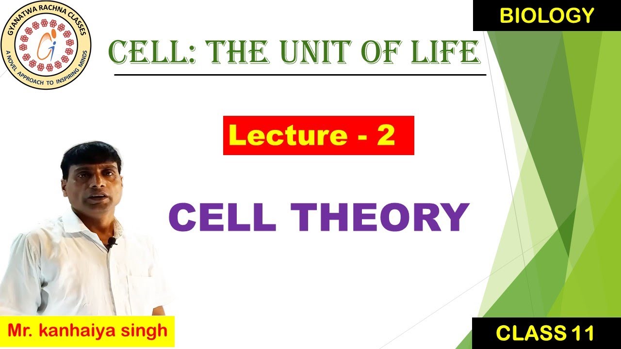 Cell Theory |Cell: The Unit of Life | class 11 | Lecture 2 | Biology | NEET |CBSE |BIHAR BOARD
