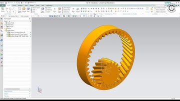 Siemens PLM NX GC Toolkit - Profile Shifted Internal Helical Gear Modeling