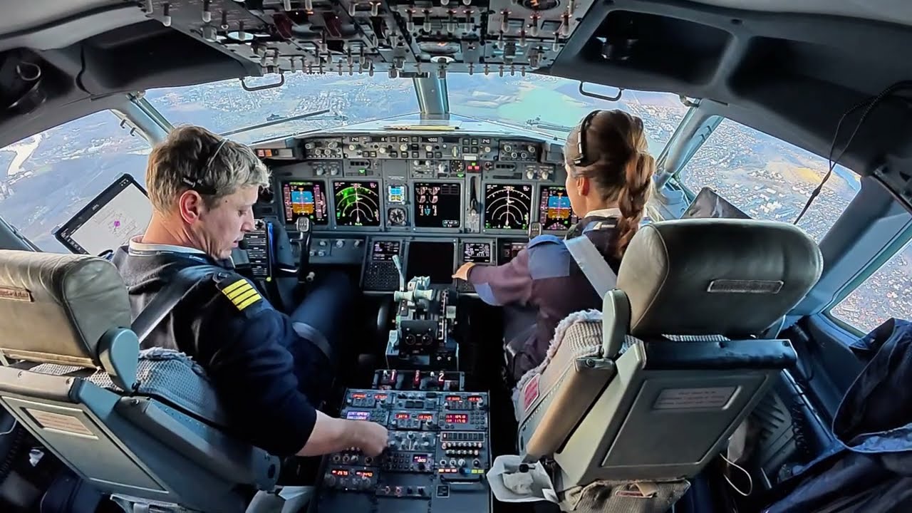 Взгляд пилота: посадка Boeing 737 при боковом ветре | Решения пилота в реальном времени