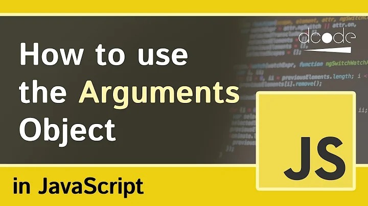 The Arguments Object in Functions - JavaScript Tutorial