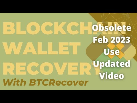 Recover Blockchain.com Wallet Passwords With BTCRecover. (Main Password Or Second Password)