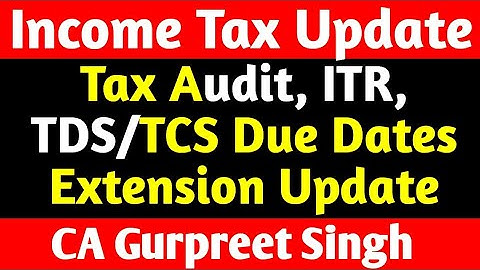 Due Dates Extension update of Income Tax Audit , ITR Income Tax Return,TDS/TCS Return Filing 2019-20
