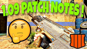 *NEW* COD BO4 1.09 UPDATE PATCH NOTES! TITAN BUFF, SPITFIRE NERF & MORE! (1.09 UPDATE COD BO4)