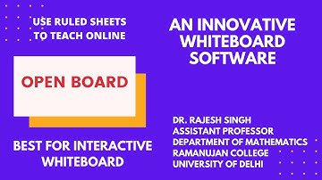 OPEN BOARD: AN INNOVATIVE WHITEBOARD SOFTWARE