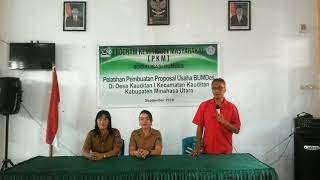 Download lagu PKM Pelatihan Pembuatan Proposal Usaha BUMDES di Desa Kauditan I Kec Kauditan Kab MINUT PKM Pelatihan Pembuatan Proposal Usaha BUMDES di Desa Kauditan I Kec Kauditan Kab MINUT