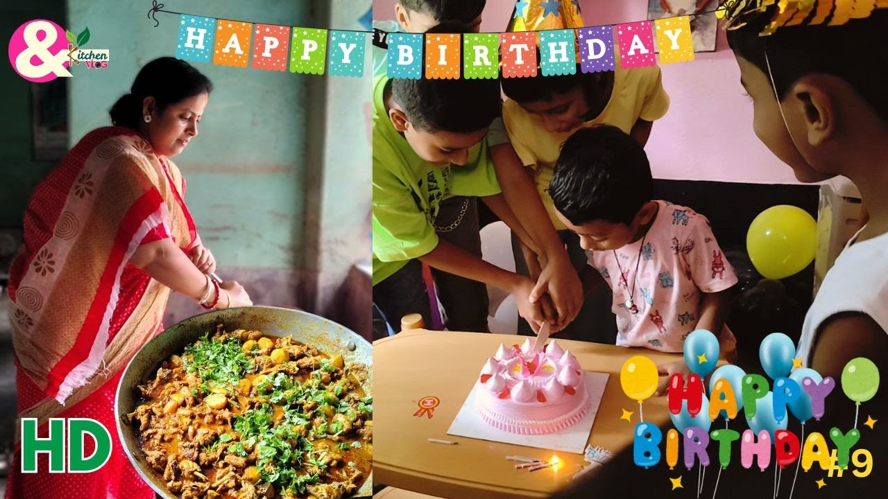 Birthday party Celebration.........🥳🎉🎊🎂🍗🍗AND Kitchen Vlog.village cooking