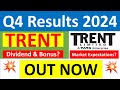 Trent q4 results 2024  trent results today  trent share news  trent latest news  trent dividend