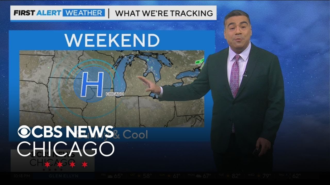 A sunny and cool weekend forecast in Chicago - YouTube