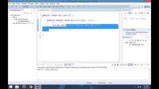 Java-002 First Java Application - HelloWorld
