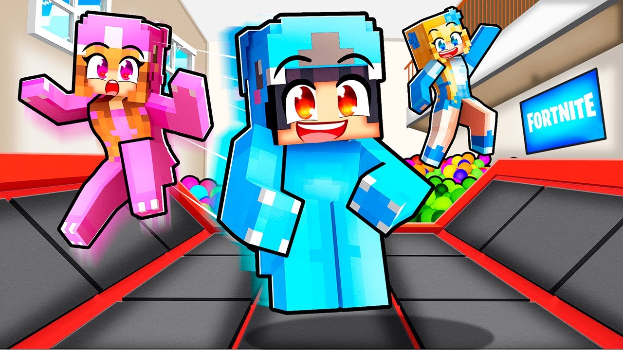 I Built a SECRET Trampoline Park to HIDE FROM CRAZY FAN GIRL!