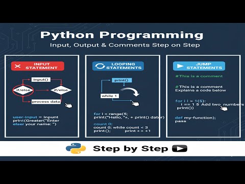 Python Programming | Input, Output & Comments Step by Step