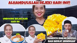 Download Lagu ALHAMDULILLAH REJEKI HARI INI DAN UNBOXING BELANJAAN ‼️ENAKNYA MAKAN BERDUA NASI BERKAT MEGENGAN‼️ MP3