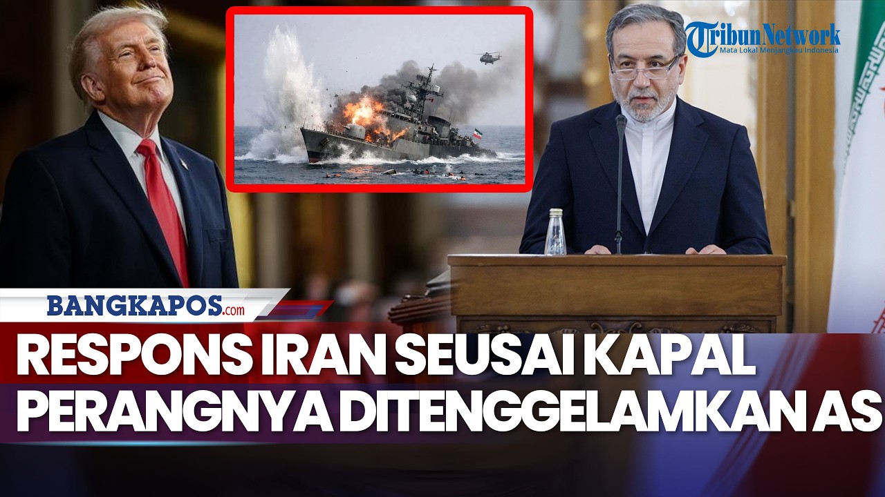 Respons Iran seusai Kapal Perangnya Ditenggelamkan AS, Akan Bikin Trump Menyesal