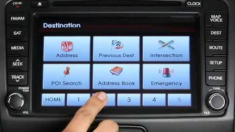 How to search for a destination using your Kia