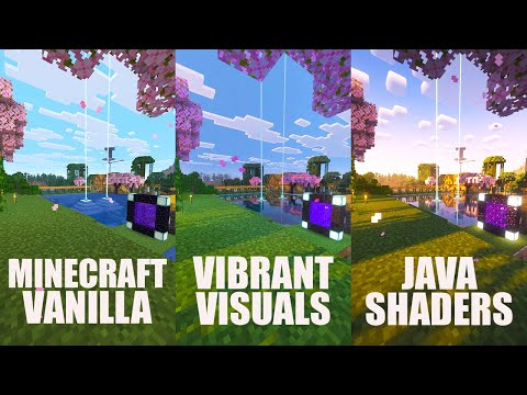 Minecraft Vanilla vs Vibrant Visuals vs Complementary | Which is Best?