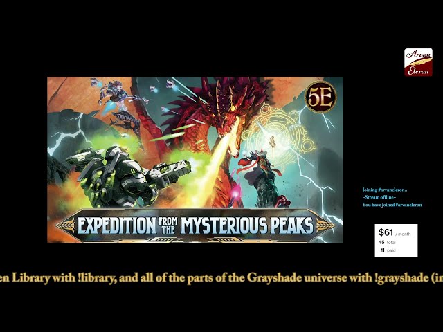 Arv streams Day 43 of Expedition from the Mysterious Peaks!