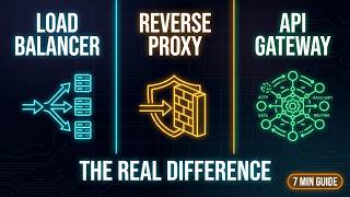 Load Balancer vs Reverse Proxy vs API Gateway (The Real Difference): Explained in 7 min