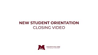 New Student Orientation - Closing Video