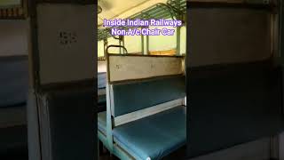 Indian Railway Non AC Chair Car Compartment #indianrailways #shorts
