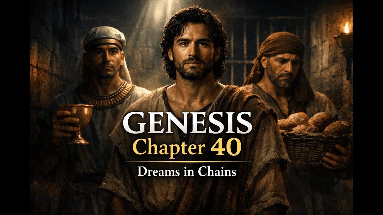 Genesis Chapter 40 | Dreams in Prison and God’s Hidden Plan | Bible Narration Explained