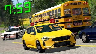 Late for Work Crashes 2 | BeamNG.drive