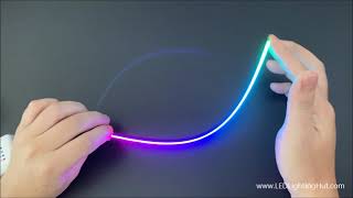 LEDLightingHut Ultra Slim WS2812C 2020 Digital RGB Car Decor LED Strip