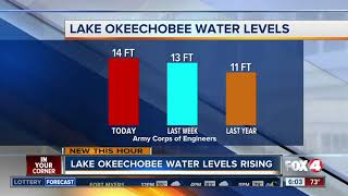 Water levels in Lake Okeechobee are rising