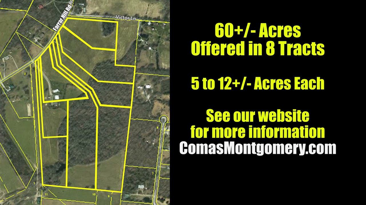 60+/ Acres Offered in Tracts For Sale in Manchester, TN Auction May
