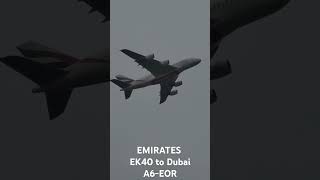 Birmingham spotting 19/01/25 A380 PUSHING FOR THE SKIRS EMIRATES EK40 to Dubai A6-EOR