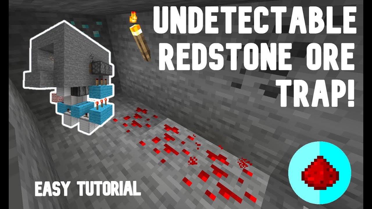 Undetectable Redstone Ore Trap! | Tutorial (Easy) | Minecraft - YouTube