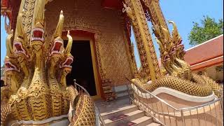 Wat Bangplee Yai Klang Walk Around Samutprakan Thailand Apr 2022