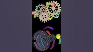 Gear mechanism||mechanical mechanism #3d #shorts #animation #autocad #solidworks #mechanical