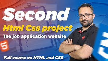 #2 - The Job Application website | HTML CSS 5 Practice Projects for Beginners | Hindi