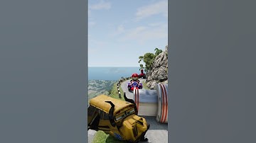 Can McQueen Survive This Crazy Mountain Road?! 😱💥 BeamNG Drive Crash Test