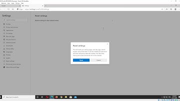 Reset Microsoft Edge to default settings (Anaheim)