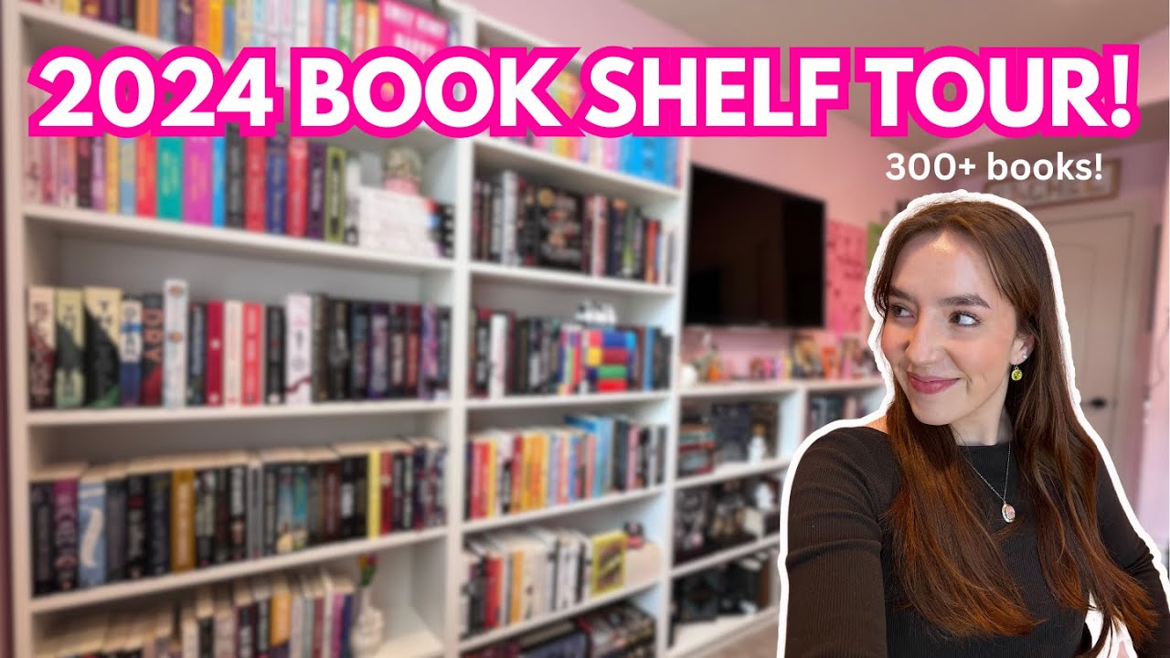 2024 BOOKSHELF TOUR!! 📚 my entire 300+ book collection