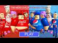 COCA-COLA Bosses Vs PEPSI Bosses! BARRY'S PRISON RUN! #roblox #obby