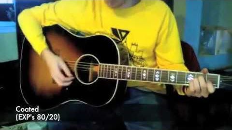 Uncoated v. Coated Guitar Strings (Gibson AJ)