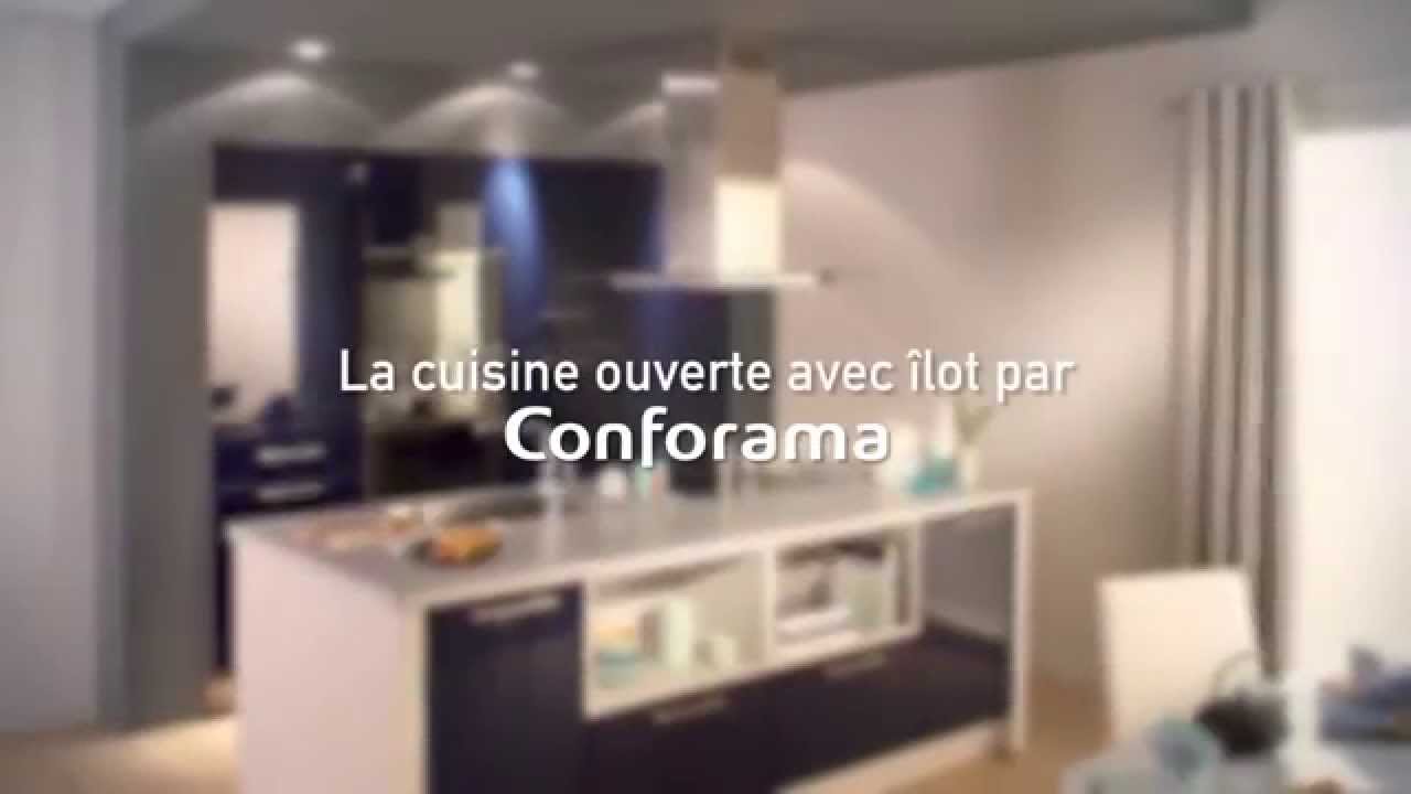 La cuisine ouverte avec îlot latino conforama youtube