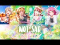 Not Sad - QU4RTZ [歌詞 English, Español, Lyrics Color coded]【ラブライブ】