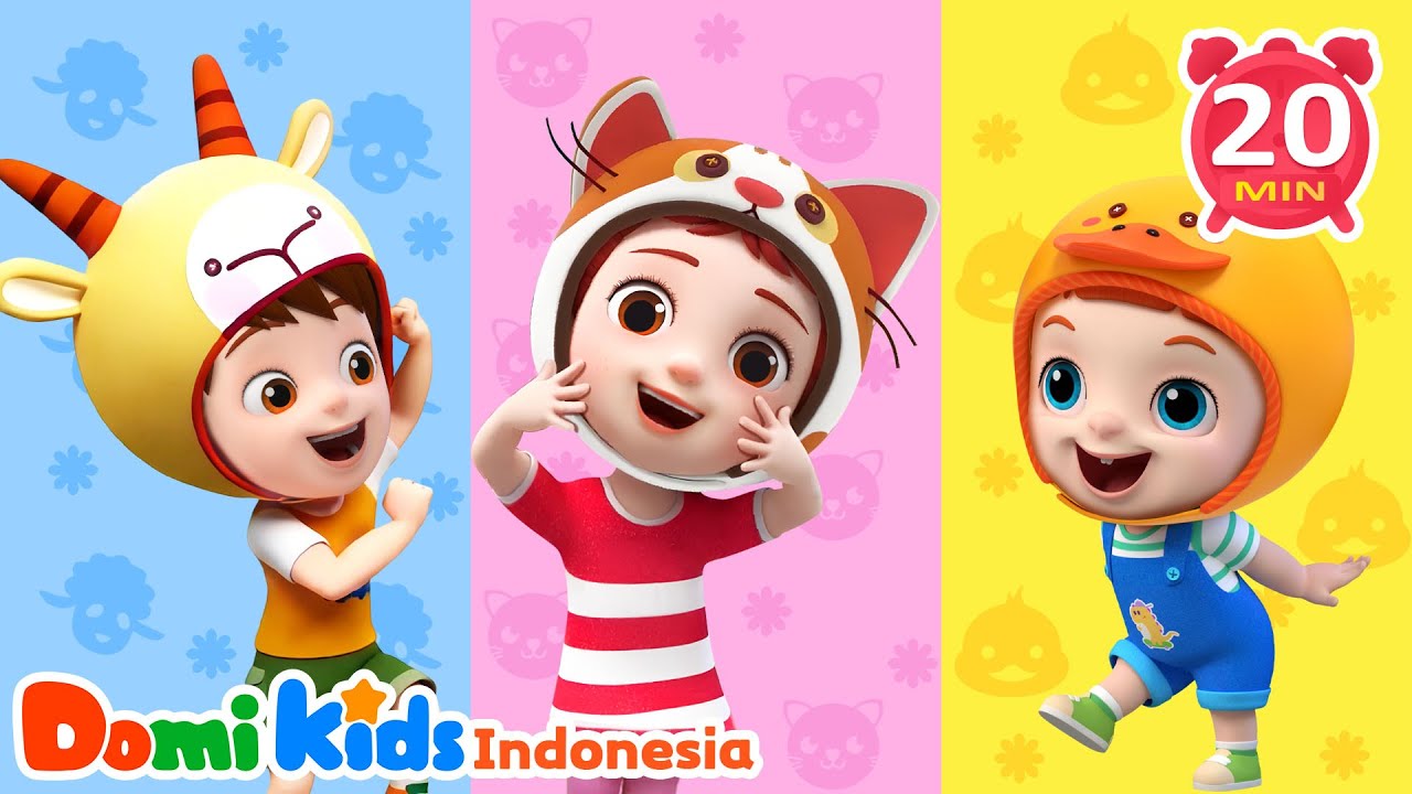 Lagu Tari Hewan 🐻🐰 Anak Balita Pasti Suka Menari! | Domi Kids Kumpulan Lagu Pesta Anak-anak