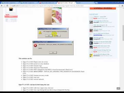 Video Oppo F1s A1601 - Mở nguồn chỉ rung - flash failed -... - youtube