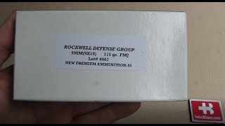 Rockwell Defense Group 115 Grain Fmj - 2 Part Case