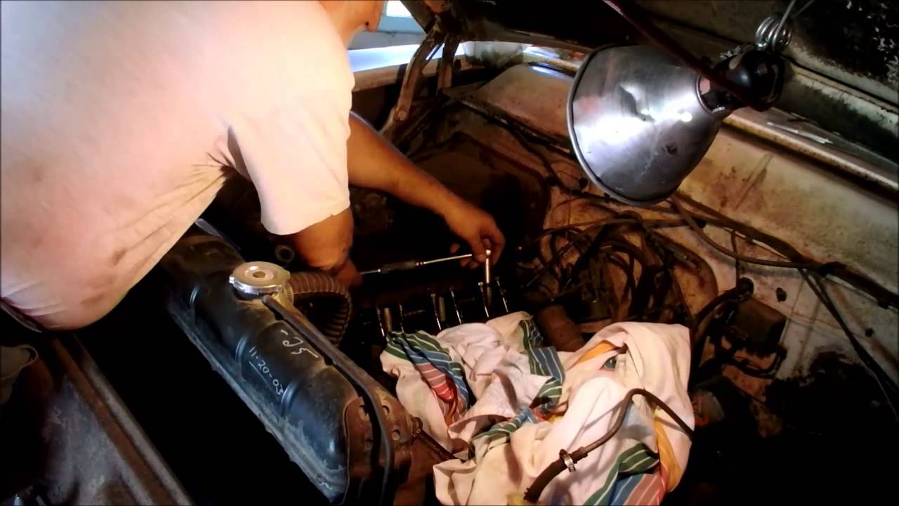 '55 Ford Broke Rocker Arm Shaft Removed YouTube