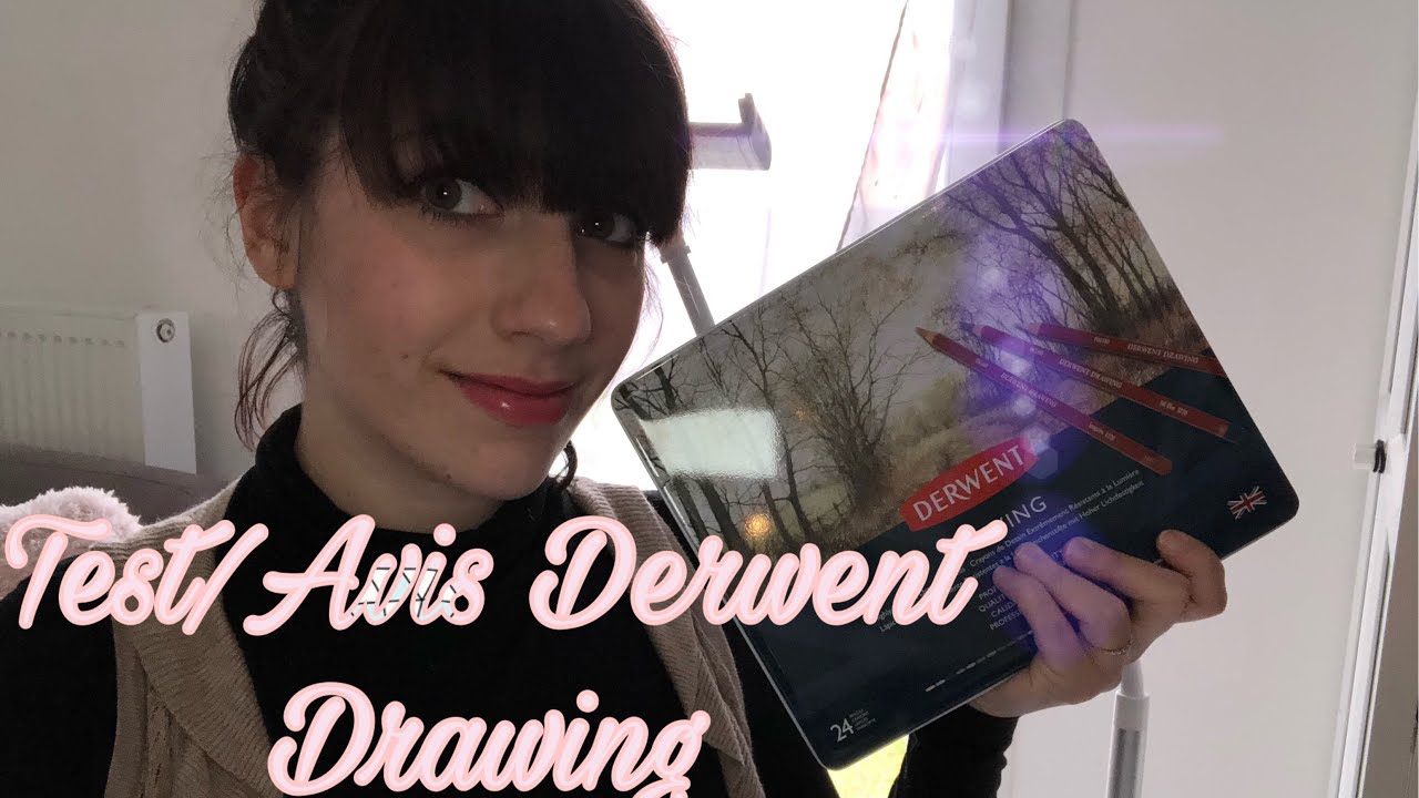 Derwent Drawing 24 Set of Coloured Pencils: Swatch, Review, Comparison &  Time Lapse Drawing 